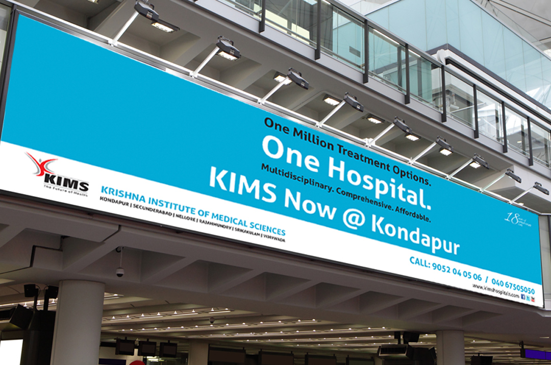 Integrated branding and marketing for KIMS from one of the best branding agencies for hospitals in India