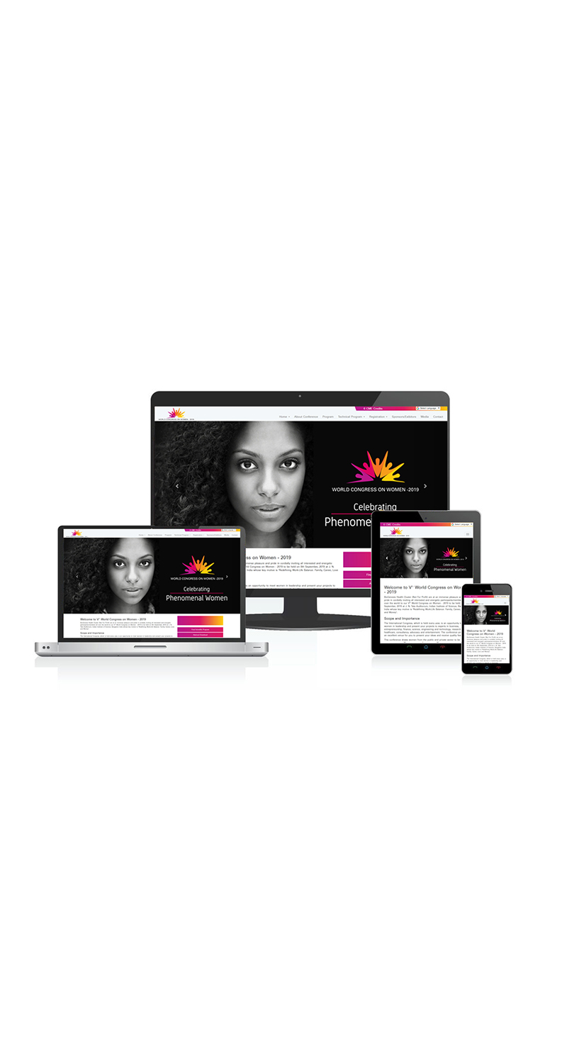 Responsive Website Design and Digital Marketing for Women Conference